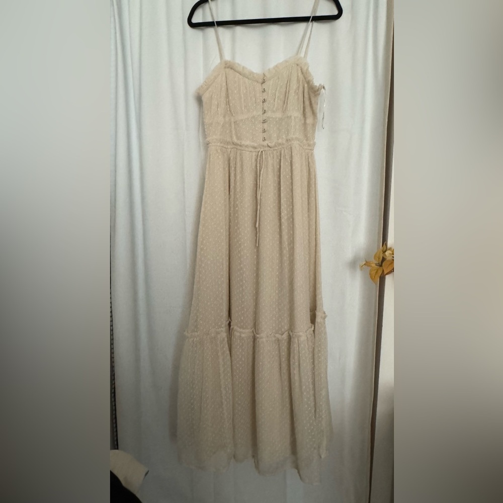 Patrons of Peace Cream Maxi Dress